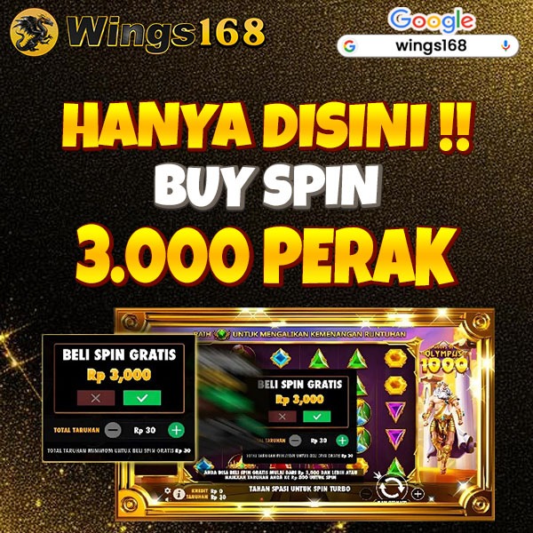 SLOT BUYSPIN 3000 - Wings168 Link Login & Daftar Official Wings168